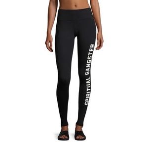 Spiritual Gangster Collegiate Logo Practice Performance Leggings